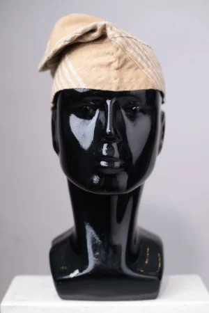 Cream colour yoruba cap